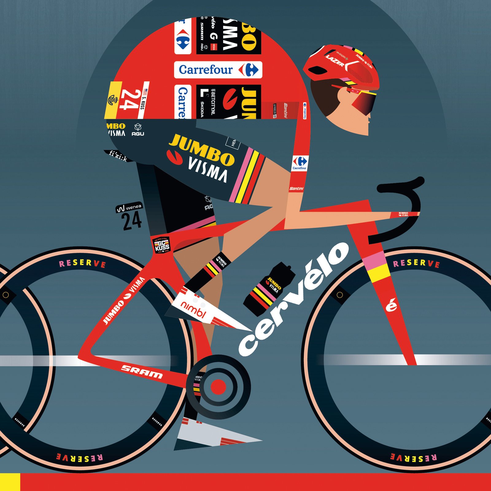 JUMBO VISMA AGU Trilogy 2023 メンズ ジャージ XL JUMBO VISMA AGU Trilogy 2023 メンズ ジャージ XL